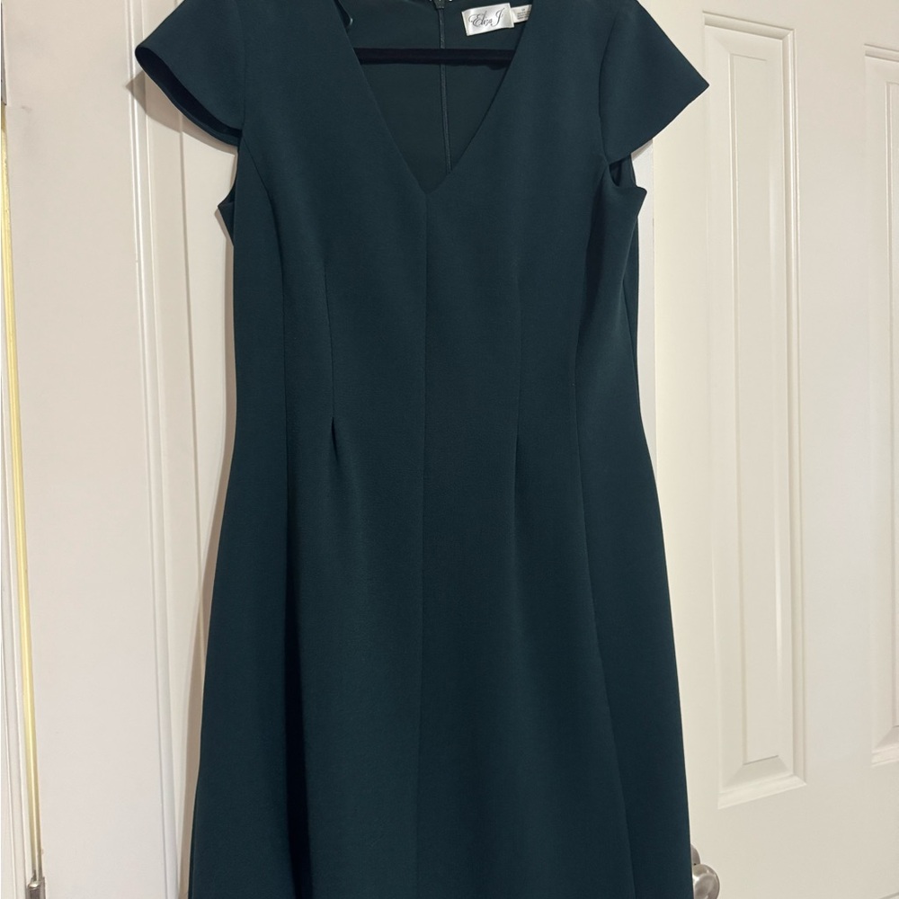Eliza J Dark Green Mini Dress